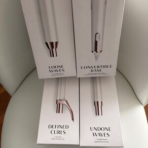 T3 Convertible Curling Iron Set – Base + 3 Barrels – Like New